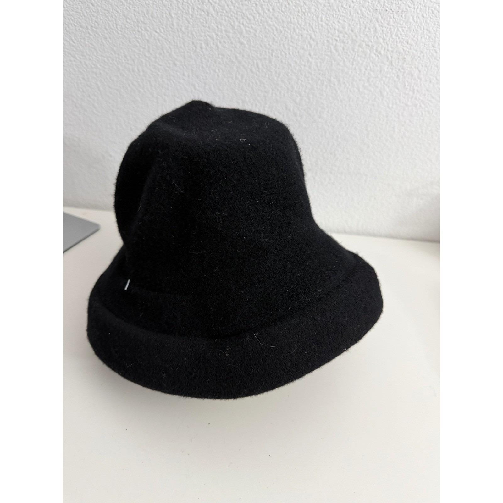 Betmar New York Bucket Hat Black lined 100% wool Betmar Bucket Hats 100% Wool Hats for Women for sale | eBay main image 3