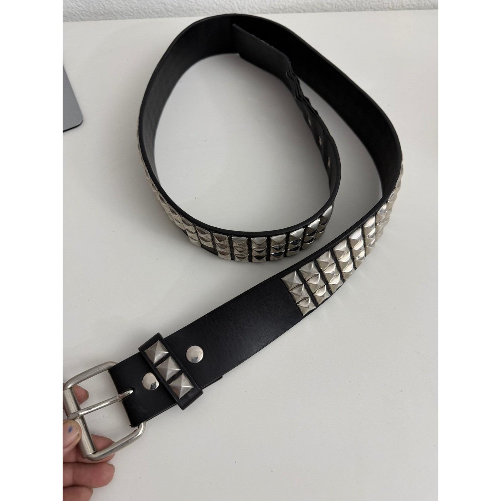 Punk Silver and Black Belt - Etsy display picture 3