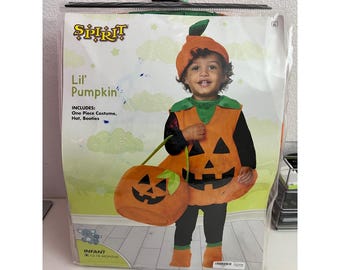 Spirit Halloween Lil Pumpkin Infant Costume 12-18 Months 3 Piece Set