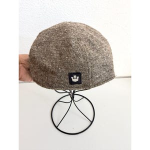 Goorin Bros Brown Tweed Flat Cap Ivy Hat Mens XL Camo Lining 1895 Castle Logo image 4