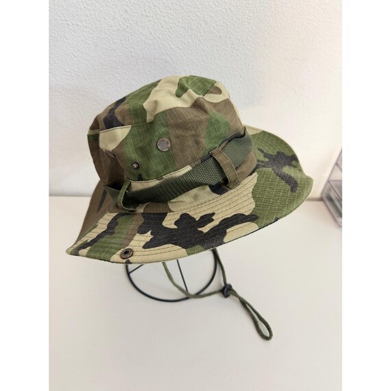 Unbranded Woodland Camo Boonie Hat Military Style Ripstop Sun Bucket Hat