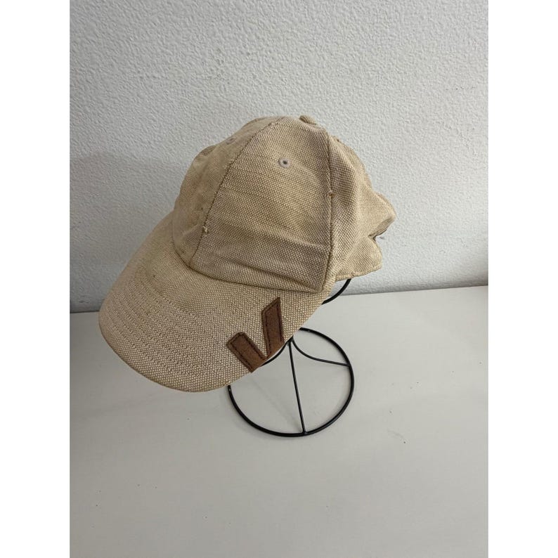 Gorra de béisbol Kangol de lona desgastada color azul lino, ajustable, talla única. imagen 1