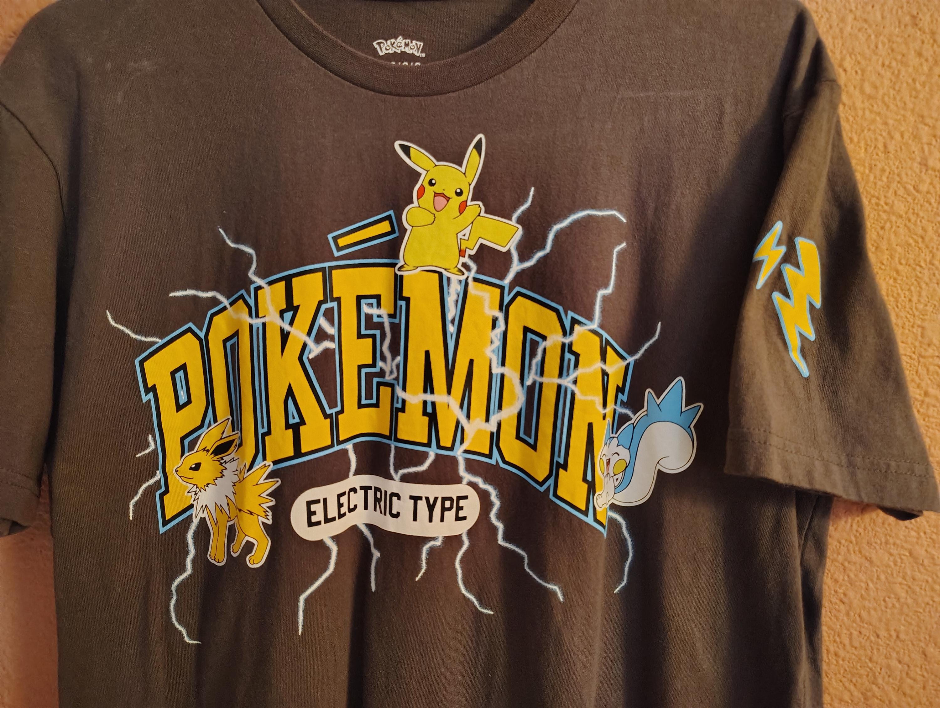 ヴィンテージ ピカチュウ Tシャツ、でんきタイプポケモン、メンズ L