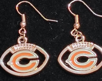 Chicago Bears Sterling Silver Earrings Charm Pendant NFL new