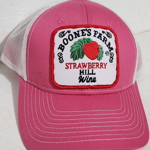 Boone's Farm Strawberry Hill Truckers Hat Snapback Vintage Patch Baseball Cap