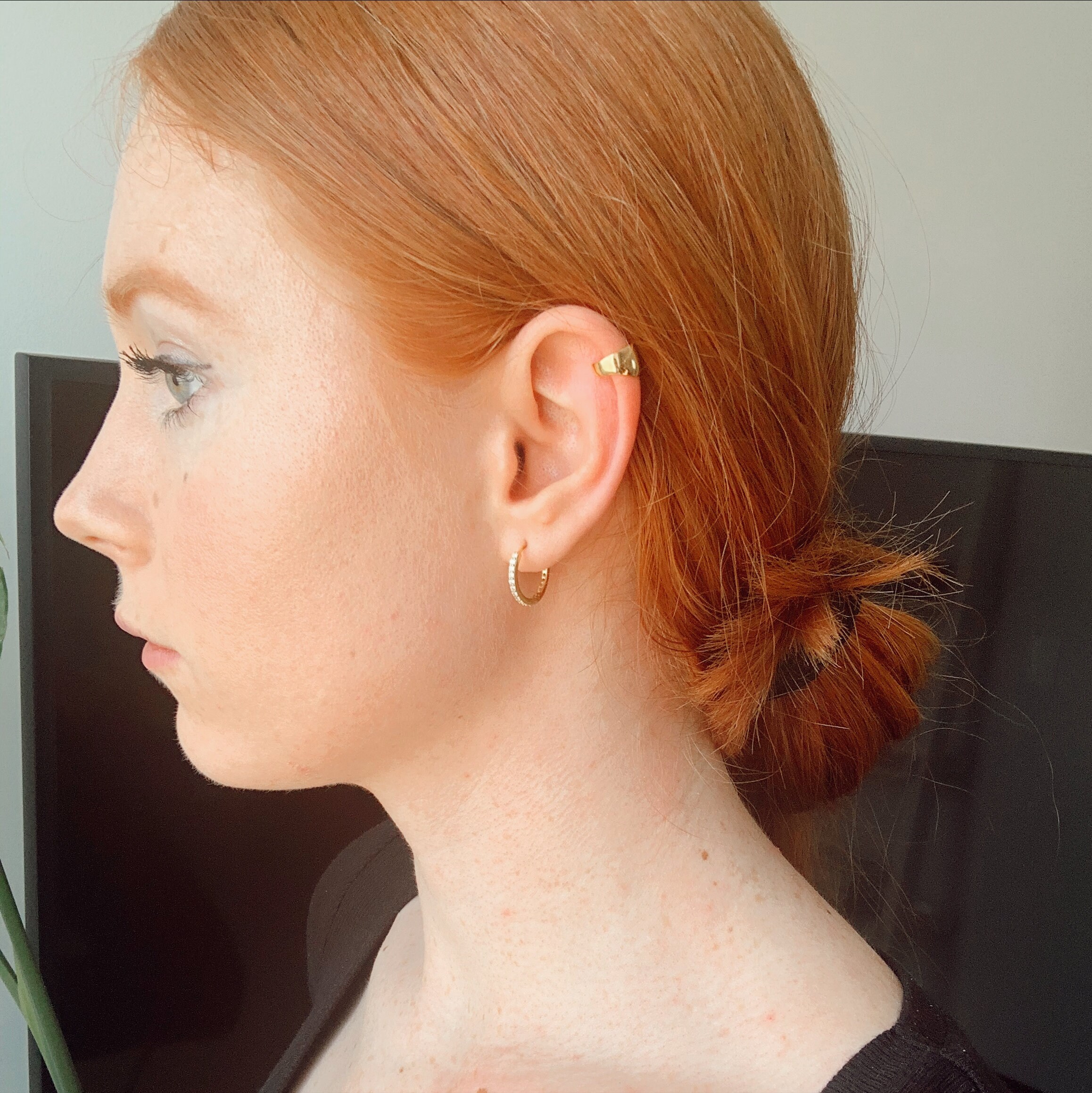 Gold Earring Cuff Minimal Earrings Stack Dainty No Piercing Etsy