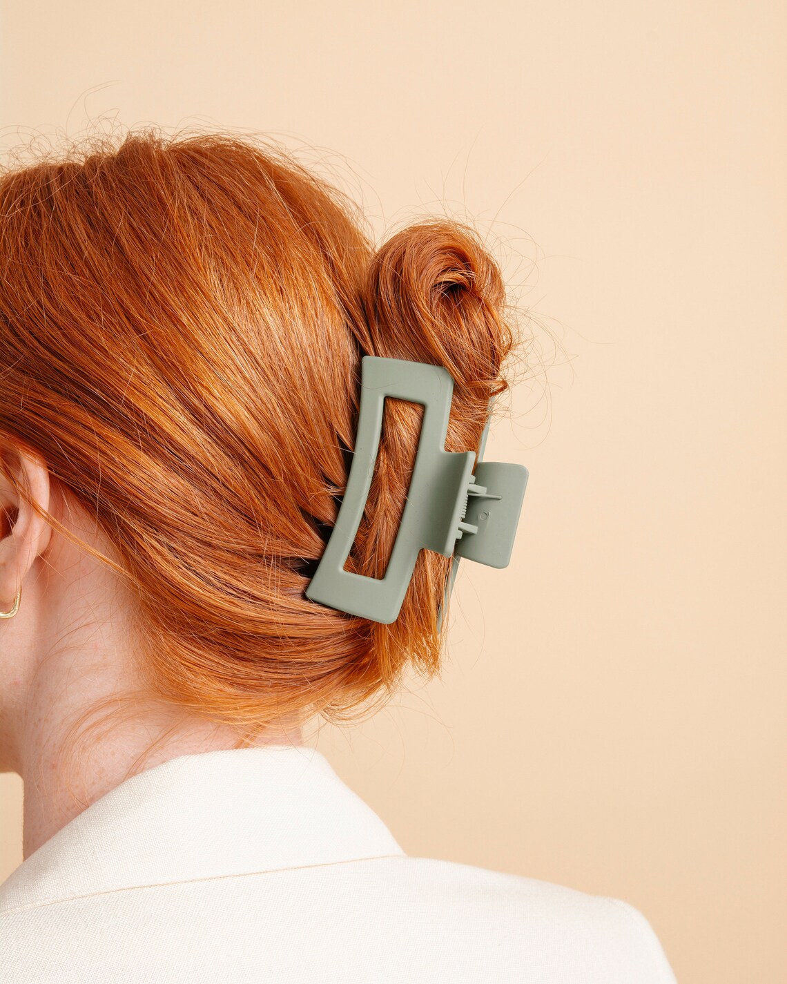 Green Frosted Hair Claw Clip Hair Clamp Clip Hair Etsy