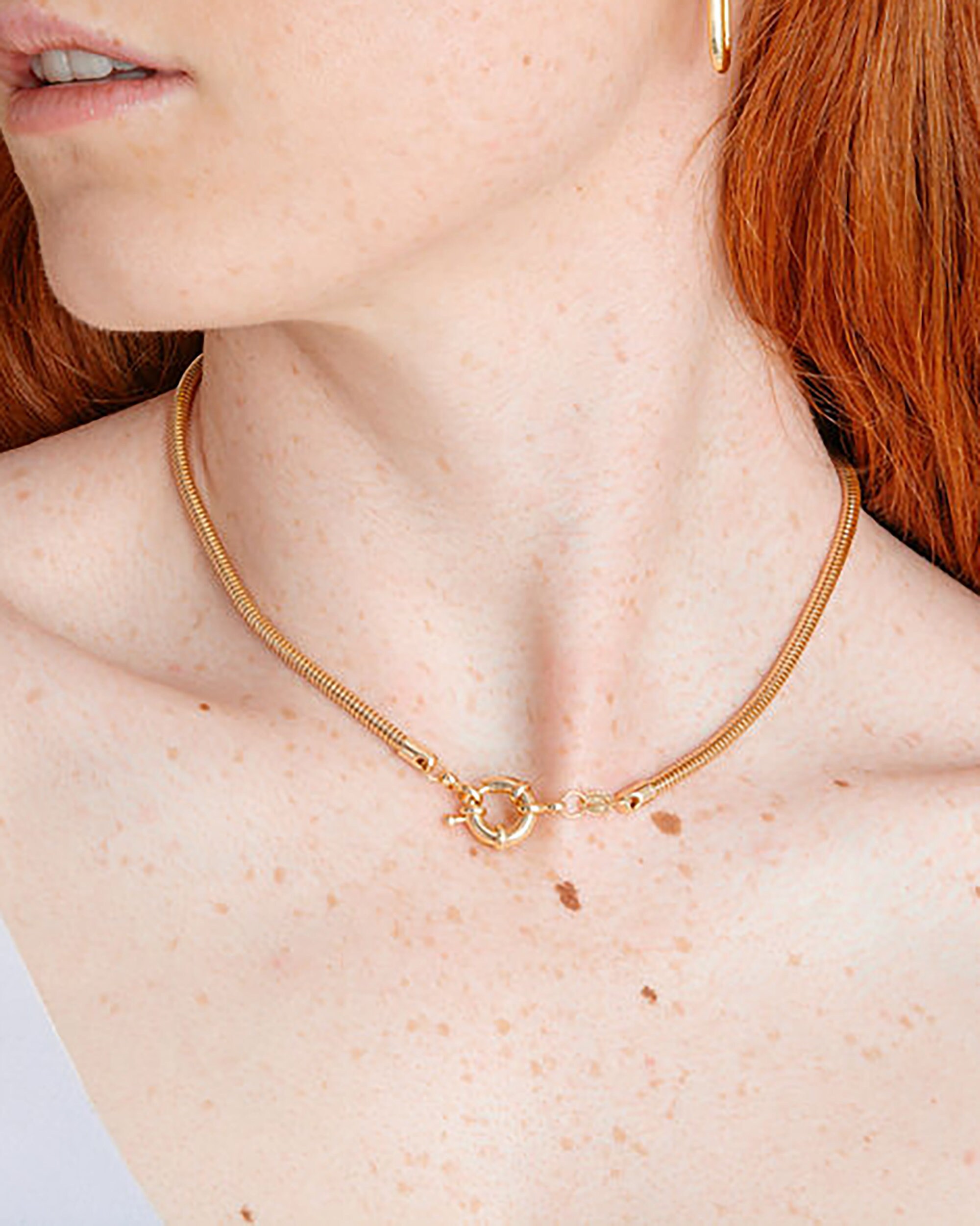 Verschluss Halskette Gold Pated Sailors Verschluss GoldKette Etsy
