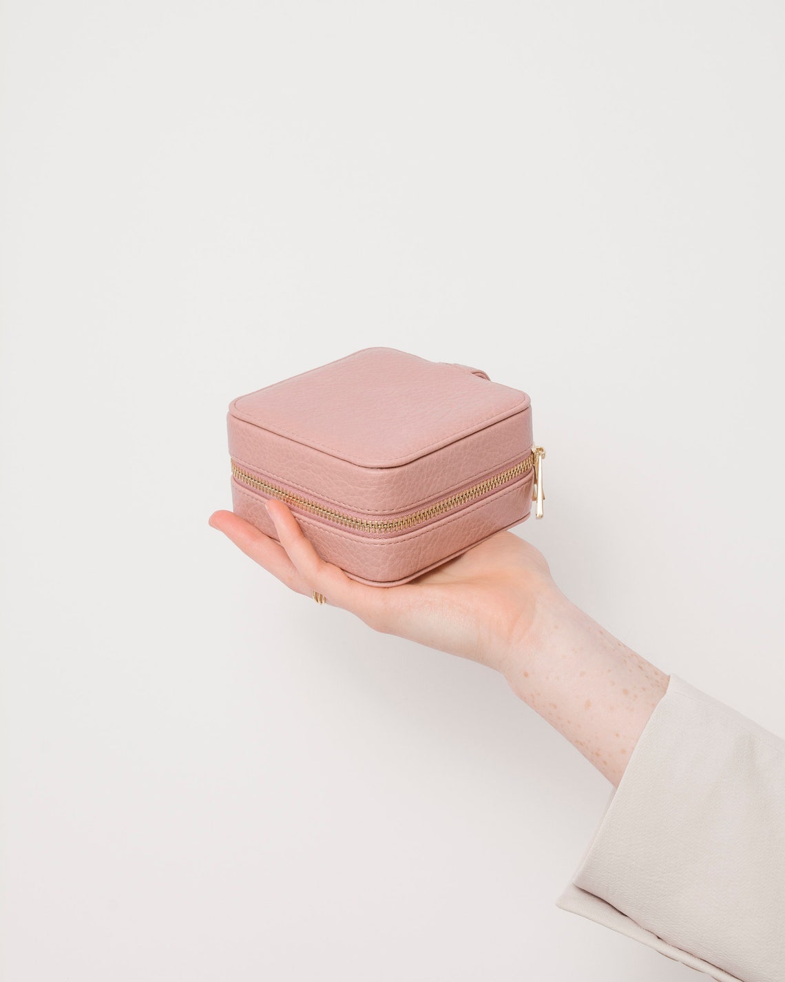 Jewelry Travel Case Vegan Leather Jewelry Organizer Travel Etsy