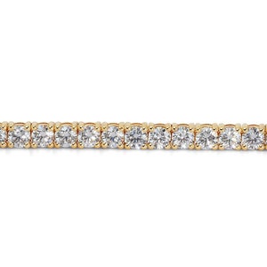 Ravishing 18k Yellow Gold Bracelet w/ 12 ct Natural Diamond IGI Certificate image 3
