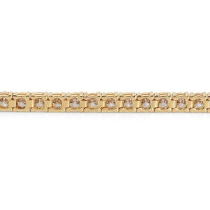 Ravishing 18k Yellow Gold Bracelet w/ 12 ct Natural Diamond IGI Certificate image 2