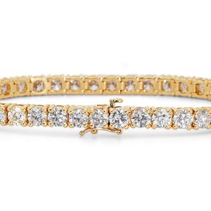 Ravishing 18k Yellow Gold Bracelet w/ 12 ct Natural Diamond IGI Certificate image 1