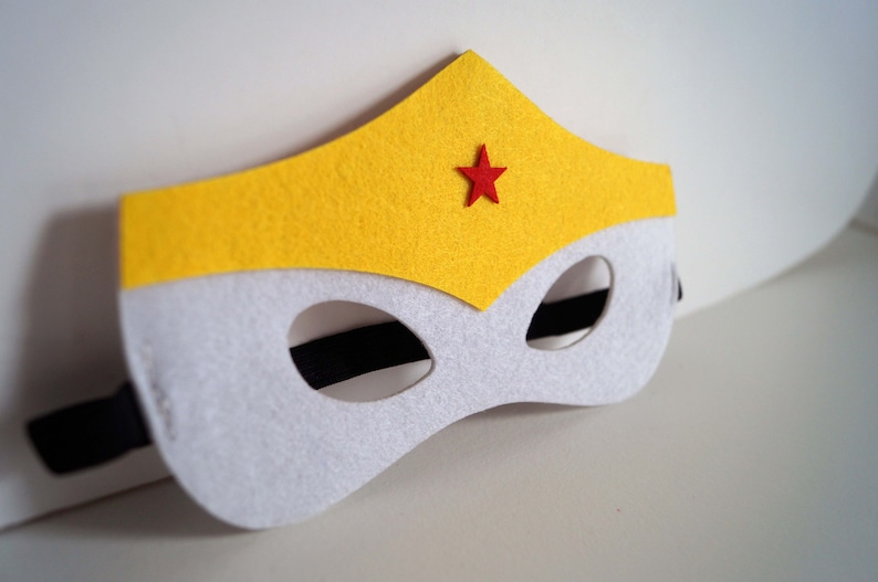 Wonder woman Great for dressing up Felt masks birthdays parties everyday outfit.