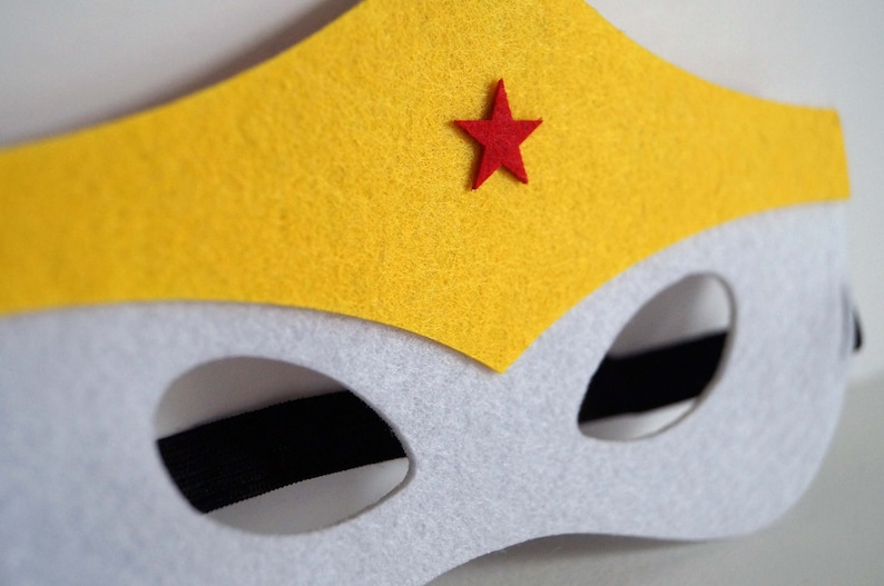 Wonder woman Great for dressing up Felt masks birthdays parties everyday outfit.
