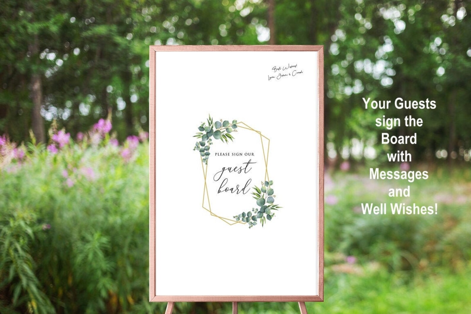 DIGITAL DOWNLOAD Wedding Guest Signin Board Wedding Guest Etsy