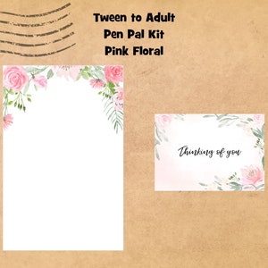 Tween and Adult Pen Pal Kit, Writing Kit,  Stationery