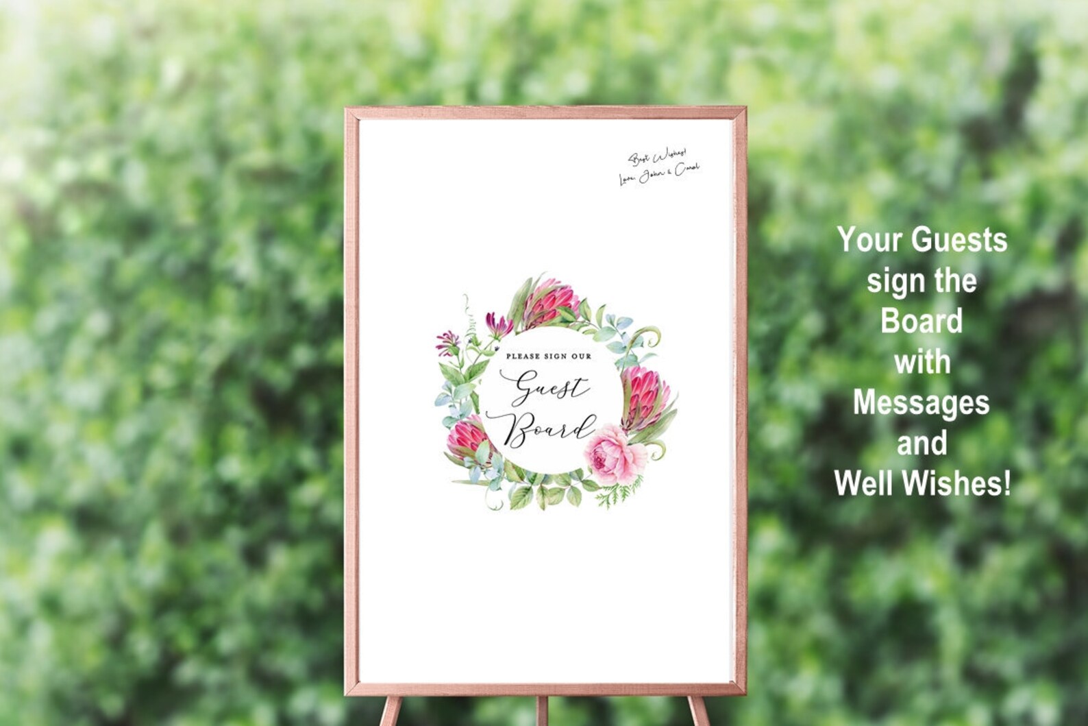 DIGITAL DOWNLOAD Wedding Guest Signin Board Wedding Guest Etsy