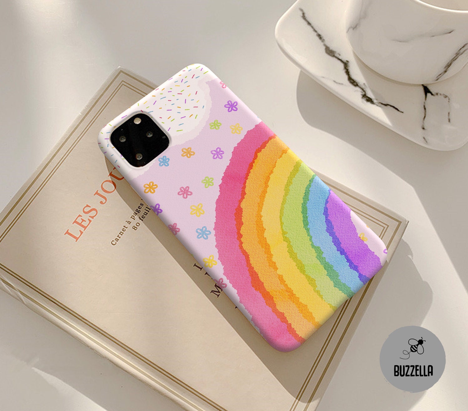 FUNDA CELULAR IPHONE 12 PRO MAX SILICONE CASE RAINBOW