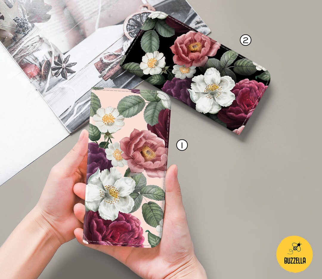 Retro Floral Wallet Flip Case for Google Pixel 7a 6a 6 5a 5g 4a Samsung ...