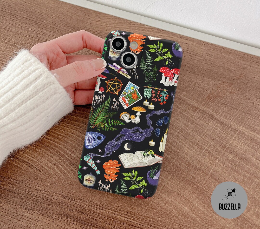 Black Magic Case for iPhone 14 13 Pro Max Witch Tarot Card Phone Camera ...