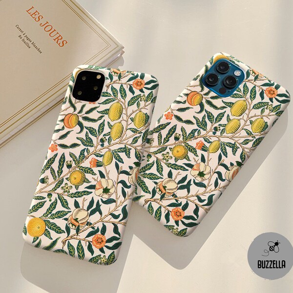 Retro botanical case for iPhone 13 15 Pro Max case iPhone XR case  iPhone 12 Mini iPhone 11 iPhone XS Max X Case iPhone 8 7 Plus 6 bz10