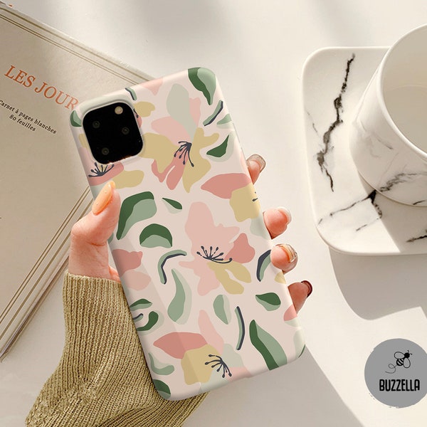 Pastel floral case for Samsung S23 S22 5g S21 Plus FE Galaxy S20 Ultra S20 FE S10 S9 S8 S7 Galaxy A71 M32 A32 A52 5G A80 Galaxy Note 20 bz85