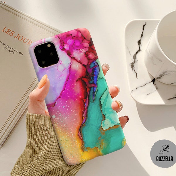 Bright Marble case for Samsung S22 S21 Plus FE Galaxy S20 Ultra S20 FE 5g Galaxy Z Flip 5 S10 S9 S8 S7 Galaxy A22 A52 5G A80 Note 20 bz23