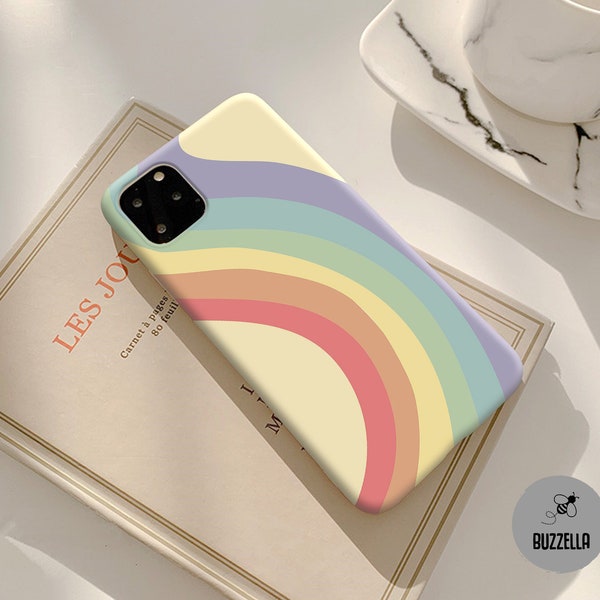 Pastel rainbow case for Samsung S23 S22 S21 Plus FE Galaxy S20 Ultra Samsung S20 FE 5g S10 S9 S8 S7 Galaxy a71 A32 A52 5G A90 Note 20 bz28