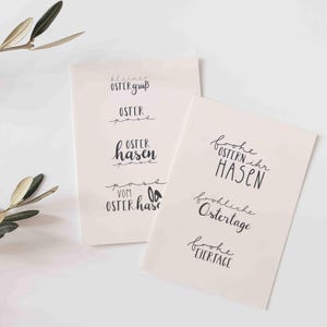 Stempel Ostergruß | Osterpost | Osterhasenpost | Post vom Osterhasen | frohe Ostern ihr Hasen | fröhliche Ostertage | frohe Eiertage