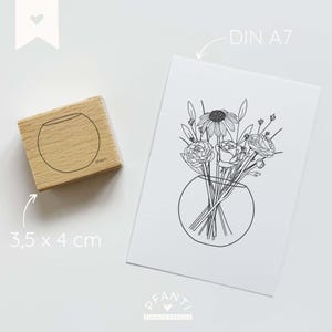 Stempel Vase | Blumenvase | mehrere Varianten - perfekt für Blumen zu vielen Anlässen