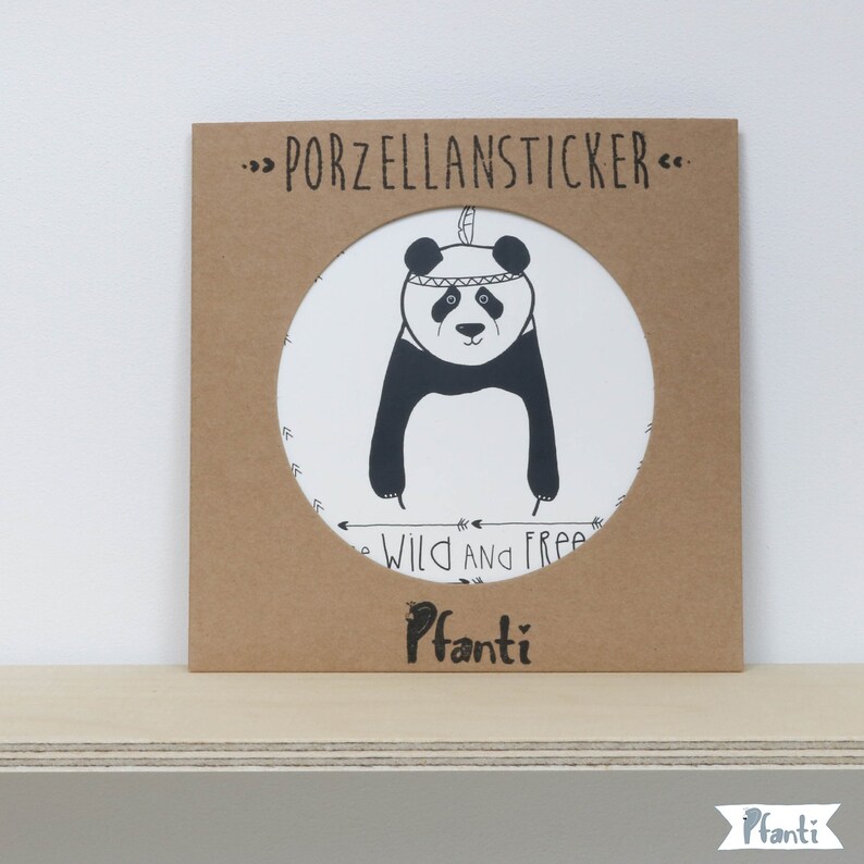 Kits Porcelain Sticker Panda Craft Supplies Tools