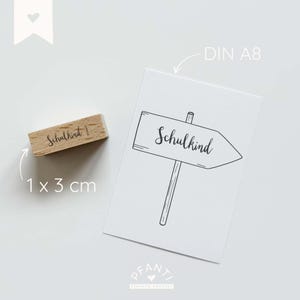 Tampon écolier | Enfin un écolier | Tampon en bois pour guirlande d'écolier | Bricolage pour l'inscription à l'école | Cadeau pour cône d'école | Décoration de rentrée | Panneau