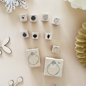 Stempel Weihnachtskugel | Kugel | Baumschmuck - perfekt für Weihnachtsdeko, DIY Karten, Geschenke und kreative Projekte