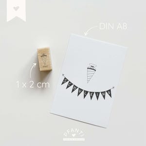 Sello de madera con forma de cono escolar | Sello de vuelta al cole para niños | Decoración para el primer día de clases | Regalo de matrícula escolar | Sello con motivo de profesor
