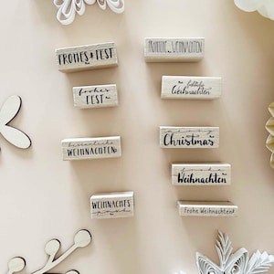 Stempel frohe Weihnachten | fröhliche Weihnachten | besinnliche Weihnachten | frohes Fest |  - perfekt für DIY's zu Weihnachten