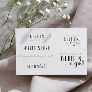 Stempel Blumenpost | Blumenliebe | Blumengruß - für blumige Grüße