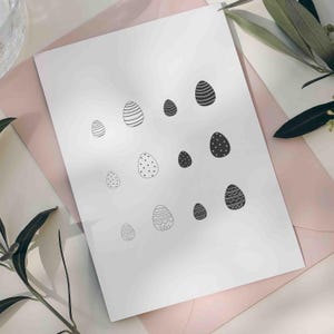 Stempel "Osterei" | Osterstempel für Karten, Deko und DIY | Holzstempel | Motivstempel