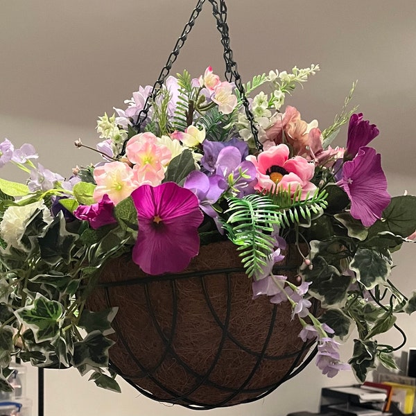 Artificial Hanging Baskets Etsy UK