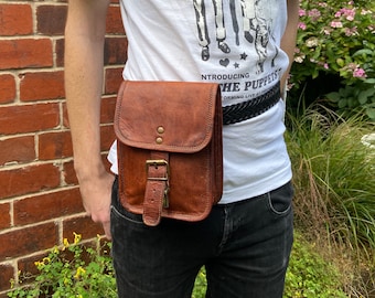 Rustieke leren heuptas, echt leren heupriem, smartphone-heuptas, Steampunk-heuptas, leren iPhone-draagtas, geldportemonnee, telefoontas