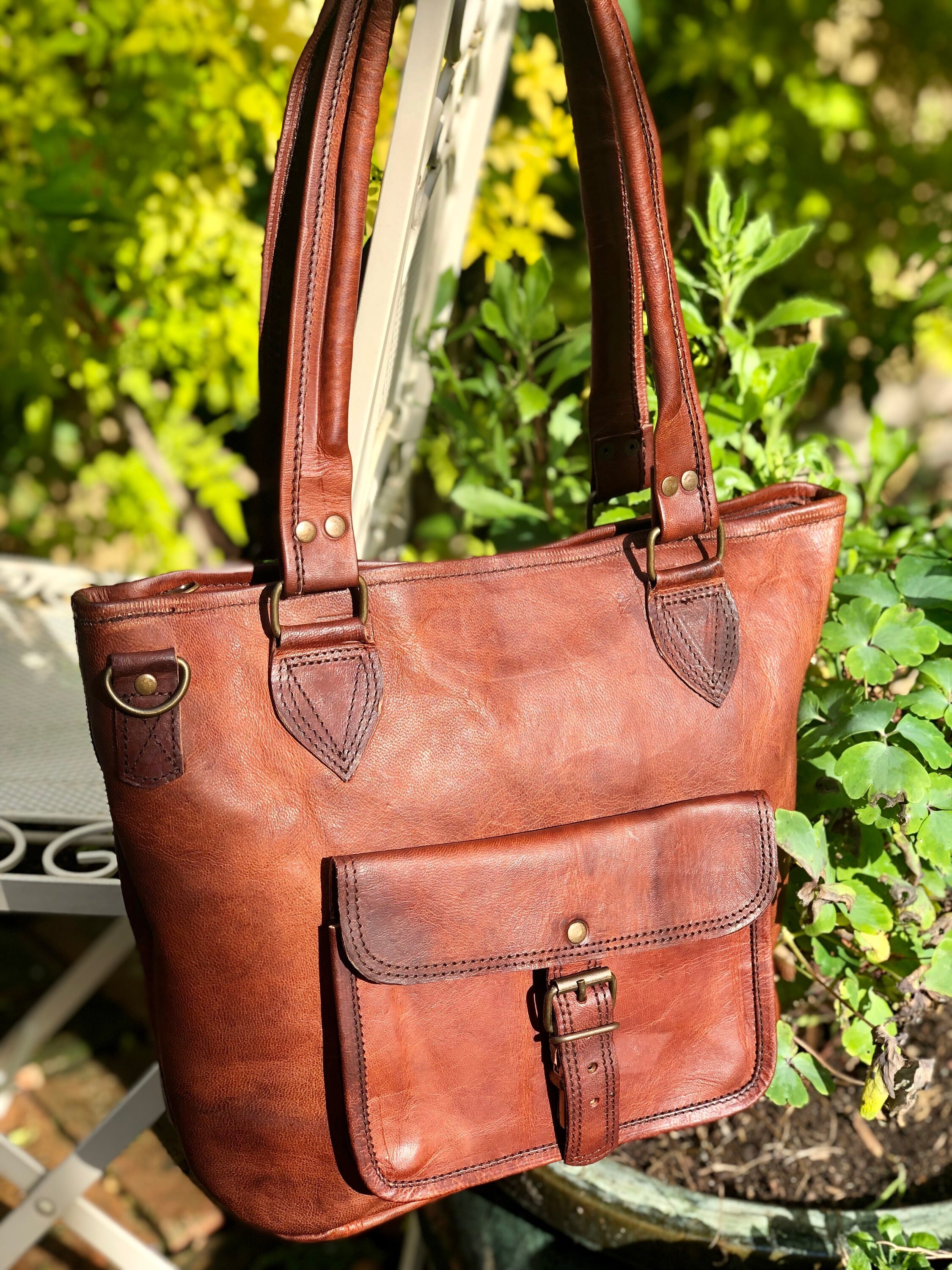 Large tote with crossbody strap Clearance