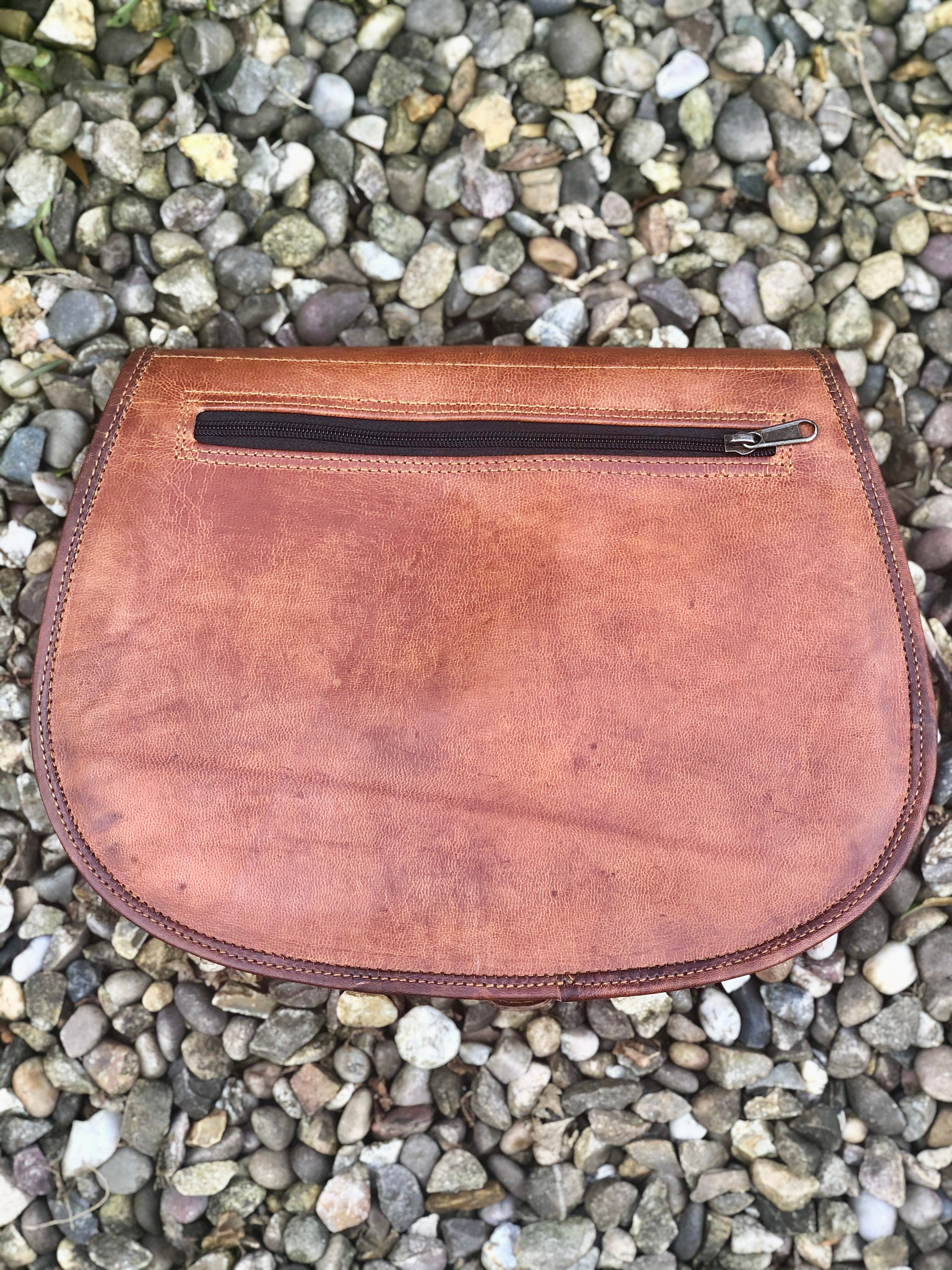 Large retrostyle leather saddle bag traditional & fabulous Etsy