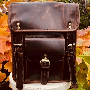 Messager en cuir d'aspect vintage, sacoche de style steampunk, sac en cuir de buffle rustique, sac ipad en cuir à bandoulière, cadeau de fête des pères, sac pour homme