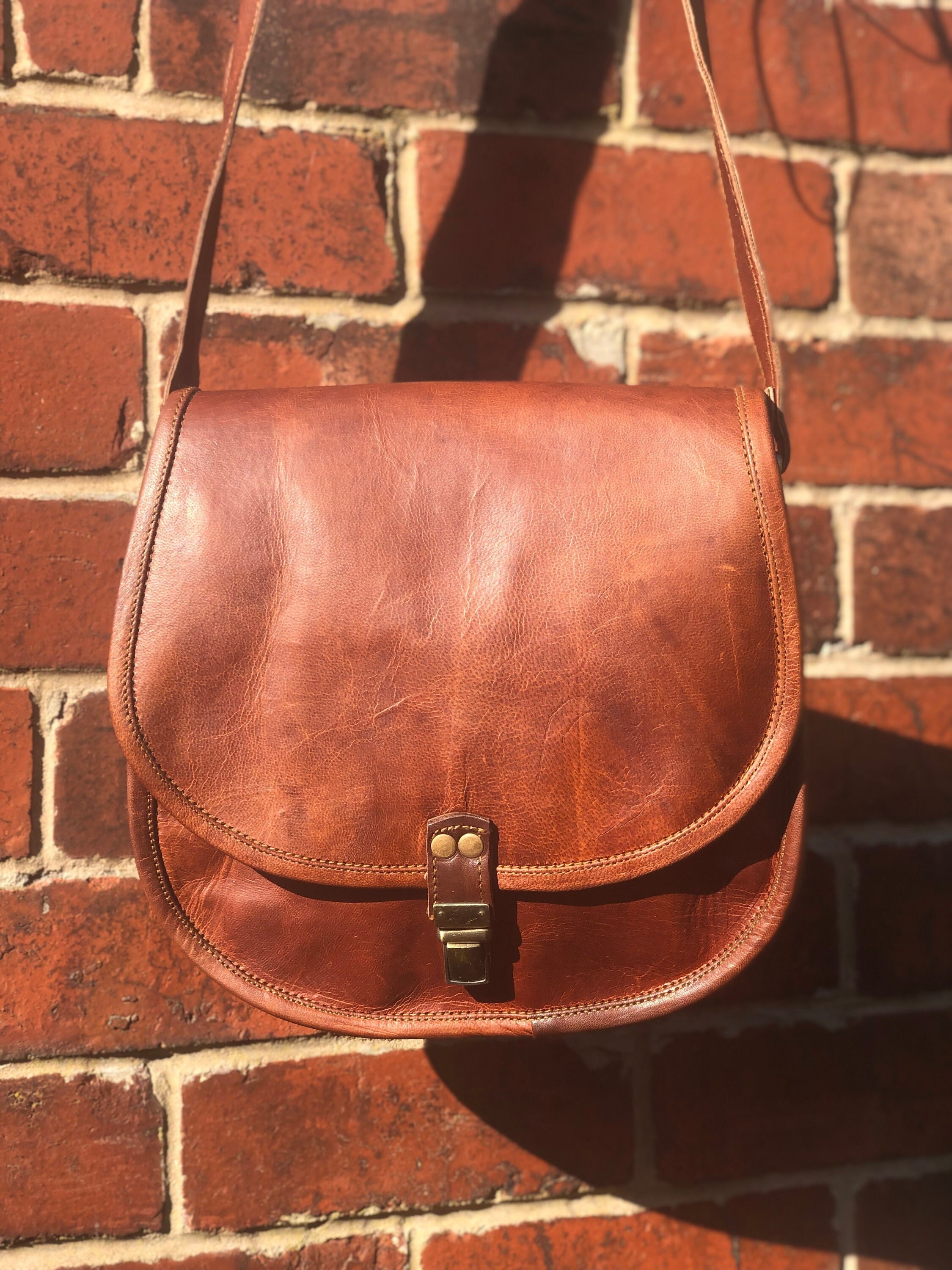 Saddle Bag, SIA Saddle Bag, Brown Leather Bag, Brown Work Bag, Womens Bag, Womens Brown Purse, Brown Leather Purse, Bags UK