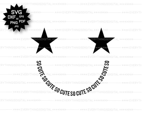 Smiley Face T Shirt Smiley Face Svg Star Svg Clipart Sublimation Design Download Svg Cut Files For Cricut Dxf Ai Eps Pdf Png Jpg