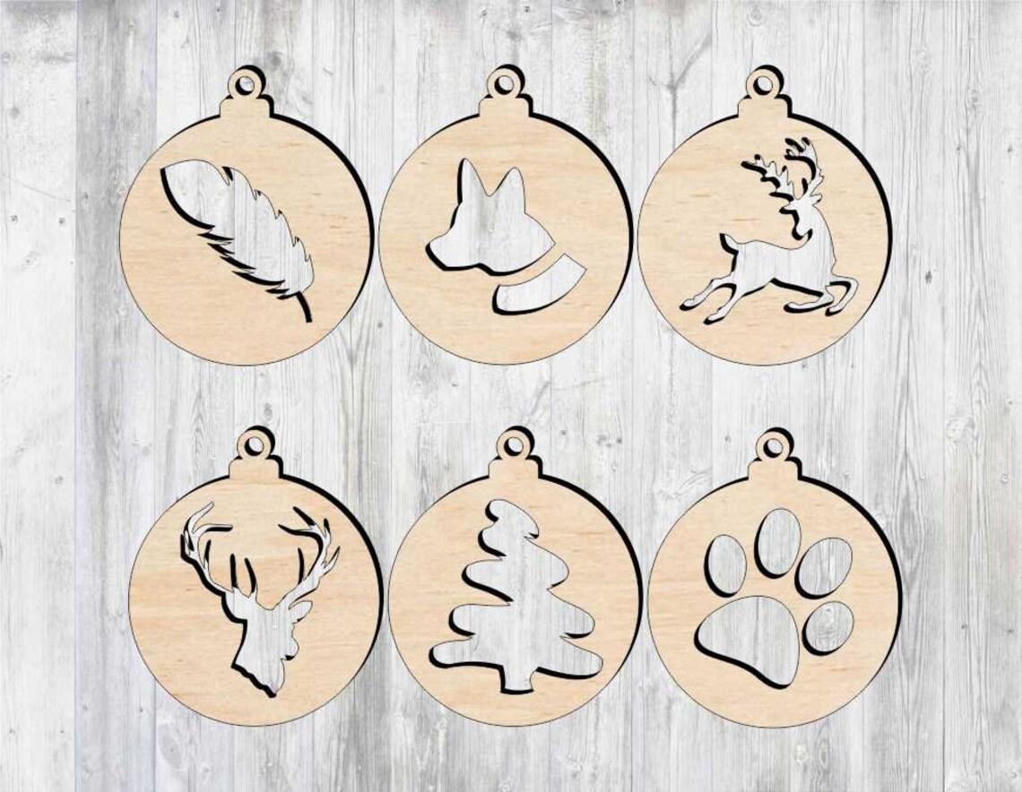 Christmas tree decorations. This cnc files DXF CDR SVG dxf  Etsy