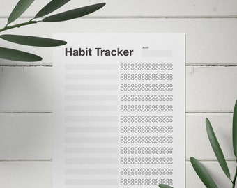 Printable 30-Day Habit Tracker