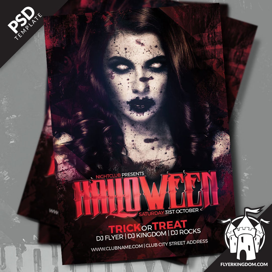 Halloween Flyer Template - Etsy
