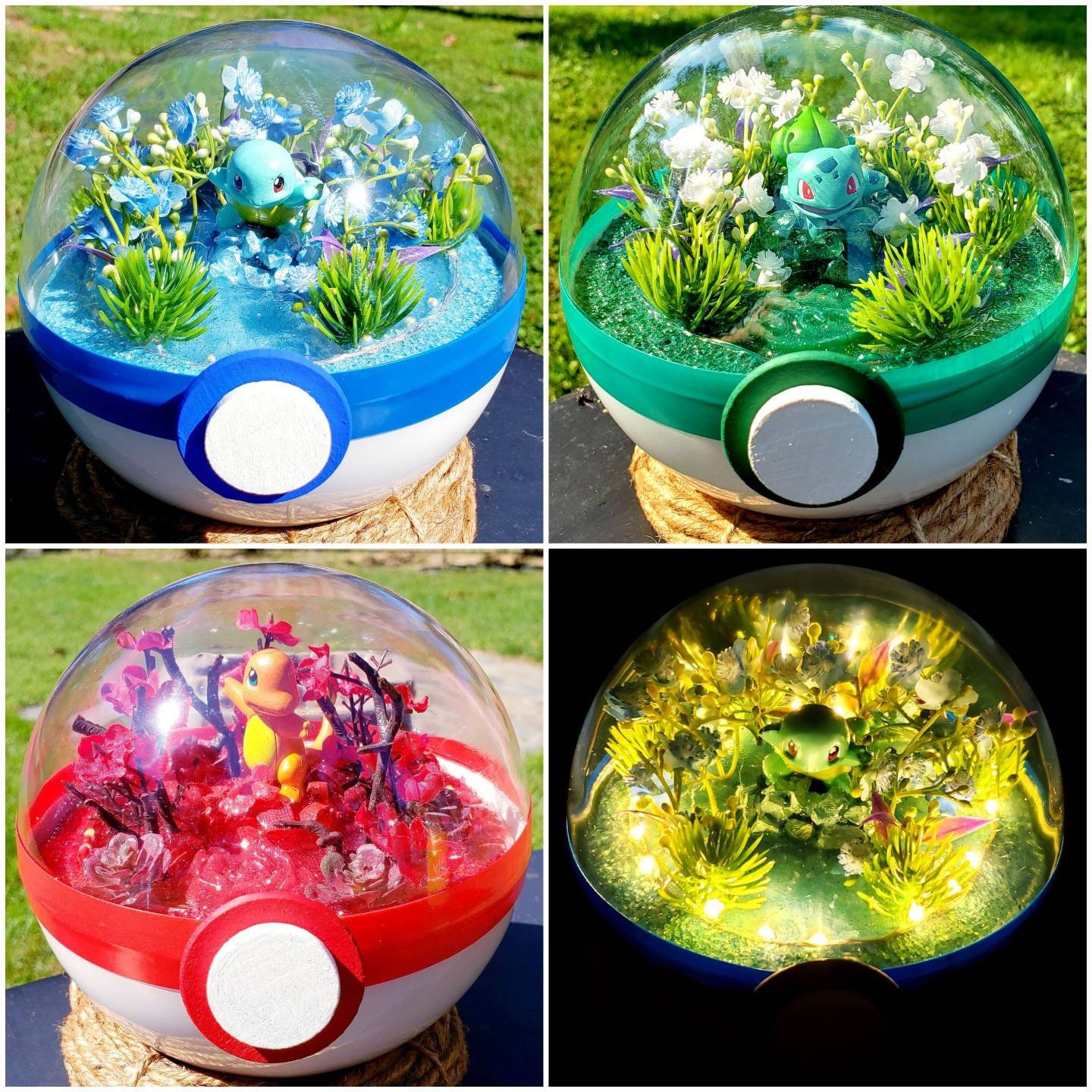Pokemon Terrarium Extra Large / Bulbasaur/ Pokeball / Diorama Etsy