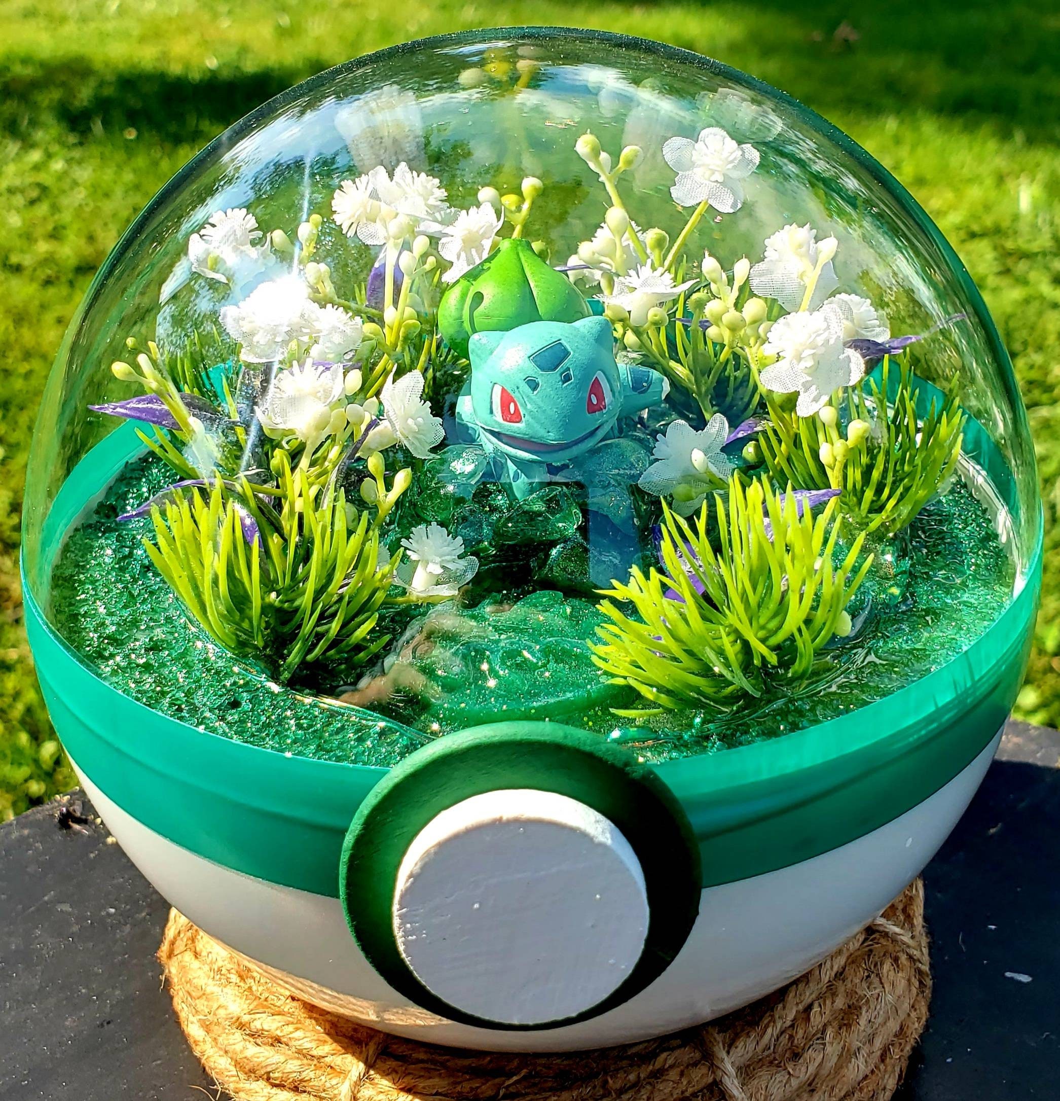 Pokemon Terrarium Extra Large / Bulbasaur/ Pokeball / Diorama Etsy
