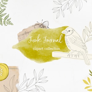 Junk Journal Clipart Collection | Kraftpaper | Junk Scrapbooking-Elemente | Journaling-Clipart-| Art Journal Kit Website-Element